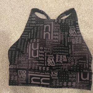 lululemon athletica Black Graphic Sports Bra